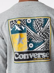 Converse Graphic Long Sleeve 100% Cotton T-Shirt - صورة 4 من 9