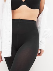 Black Plain Thermal 100D Tights - Image 6 of 7