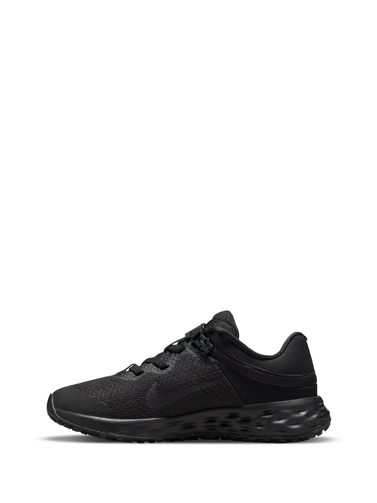 Nike Black Revolution 6 FlyEase Junior Trainers - Image 2 of 14