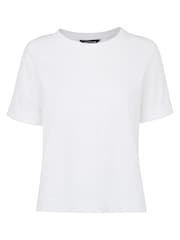Whistles Olsen T-Shirt mit Ziernaht, Weiß - Bild 4 von 4