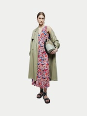 Jigsaw Pink Wild Bouquet Sleeveless Jersey Dress - Image 2 of 6