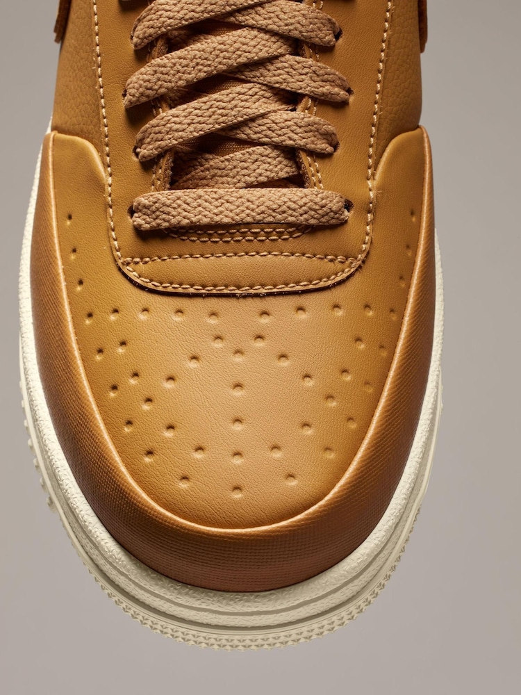Nike Yellow Court Vision Mid Trainers - Image 14 of 14