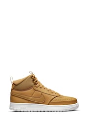Nike Yellow Court Vision Mid Trainers - Image 4 of 14