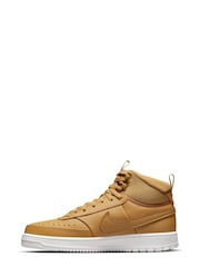 Nike Yellow Court Vision Mid Trainers - Image 5 of 14