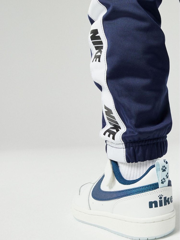 Blanc/Bleu paillettes - Baskets Nike Court Borough ado basses - Image 11 of 14