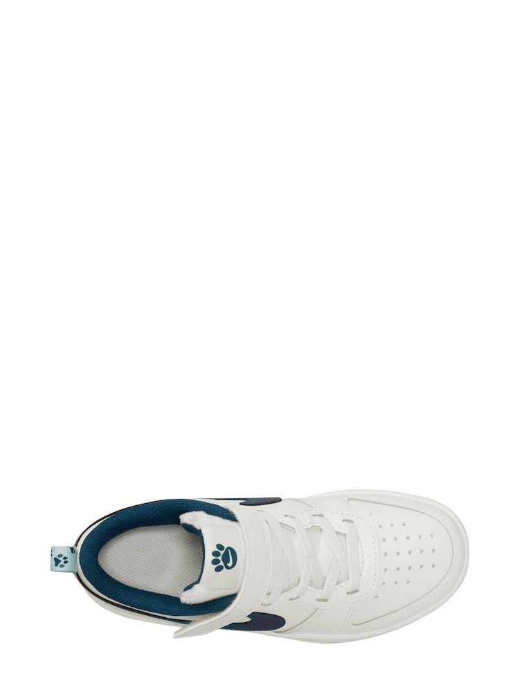 Blanc/Bleu paillettes - Baskets Nike Court Borough ado basses - Image 6 of 14