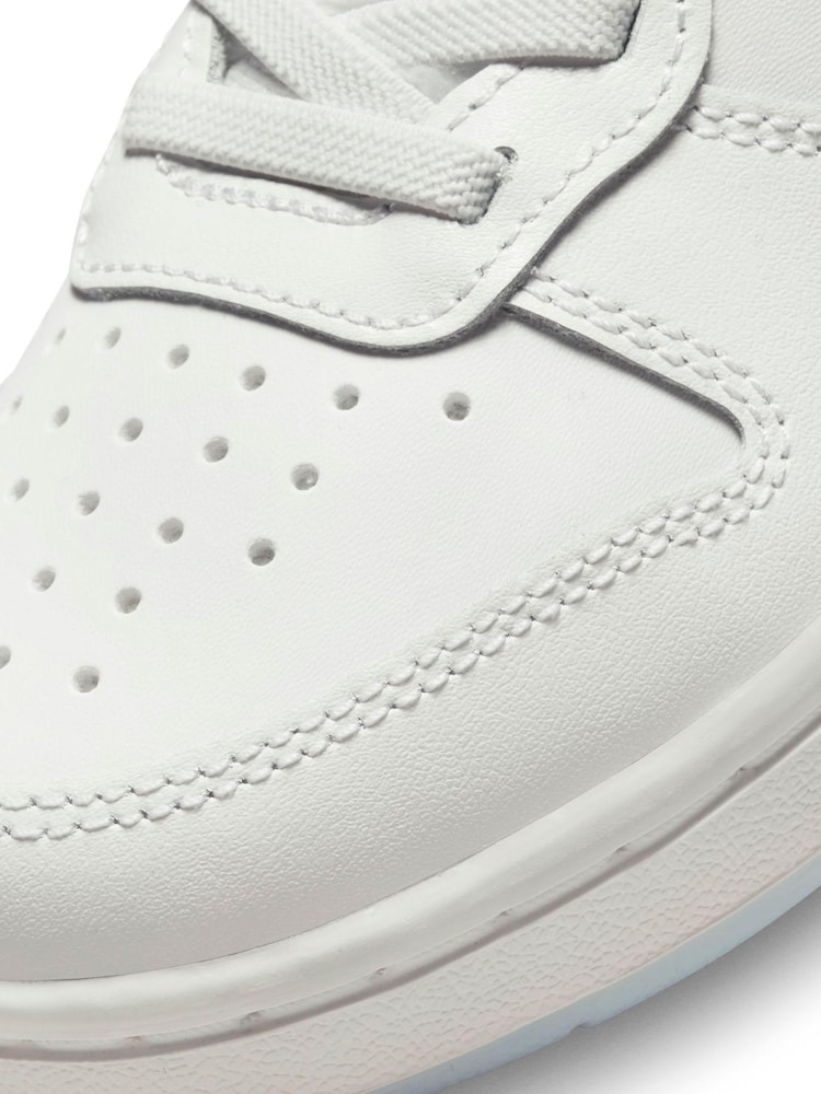 Blanc/Bleu paillettes - Baskets Nike Court Borough ado basses - Image 8 of 14