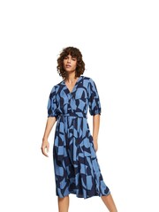 Esprit Grey Blue Silky Viscose Dress - Image 1 of 7