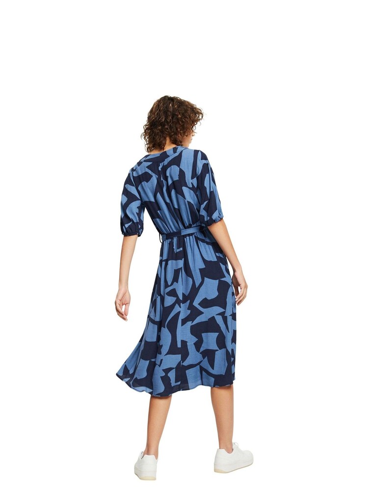 Esprit Grey Blue Silky Viscose Dress - Image 2 of 7