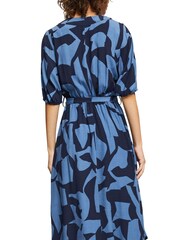 Esprit Grey Blue Silky Viscose Dress - Image 4 of 7