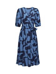 Esprit Grey Blue Silky Viscose Dress - Image 6 of 7