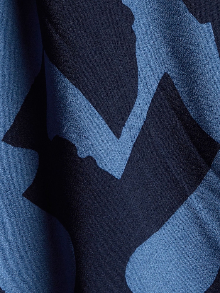 Esprit Grey Blue Silky Viscose Dress - Image 7 of 7