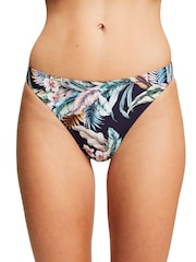 Esprit Navy Blue Tropical Print Recycle Briefs - Image 1 of 7