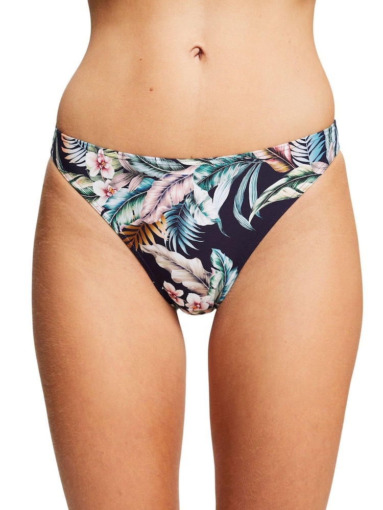 Esprit Navy Blue Tropical Print Recycle Briefs - Image 1 of 7