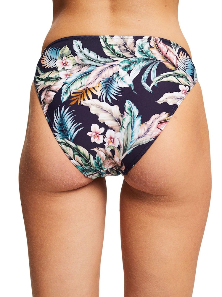 Esprit Navy Blue Tropical Print Recycle Briefs - Image 2 of 7