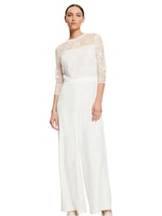 Esprit White Lace Jumpsuit - Image 1 of 9