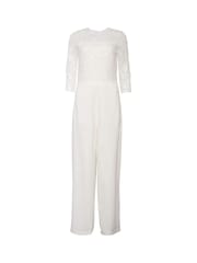 Esprit White Lace Jumpsuit - Image 7 of 9