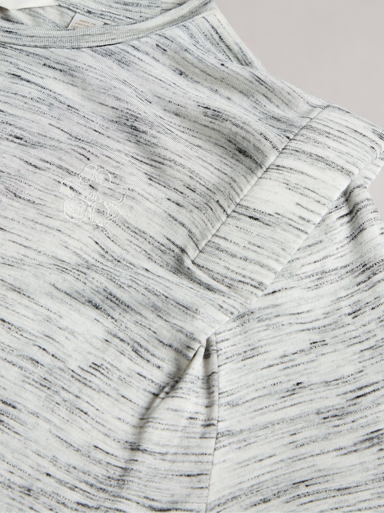 Ted Baker Julina White T-Shirt Dress With Shoulder Detail - Image 5 of 5