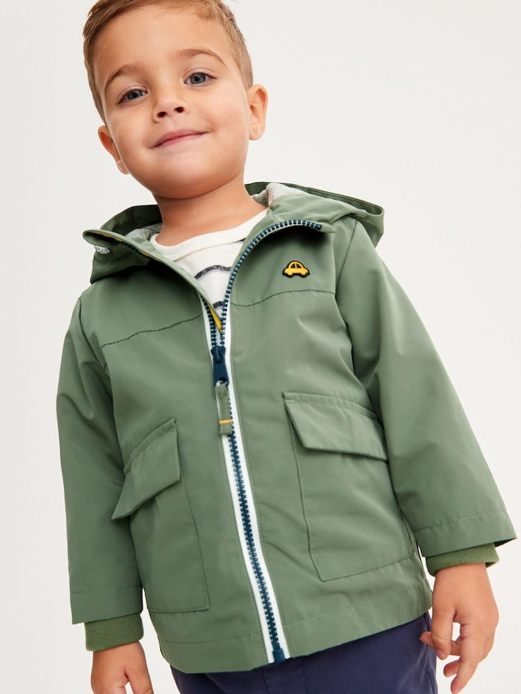 Sage Green Shower Resistant Jacket (3mths-7yrs) - Image 1 of 8 Sage Green Shower Resistant Jacket (3mths-7yrs) - Image 1 of 8