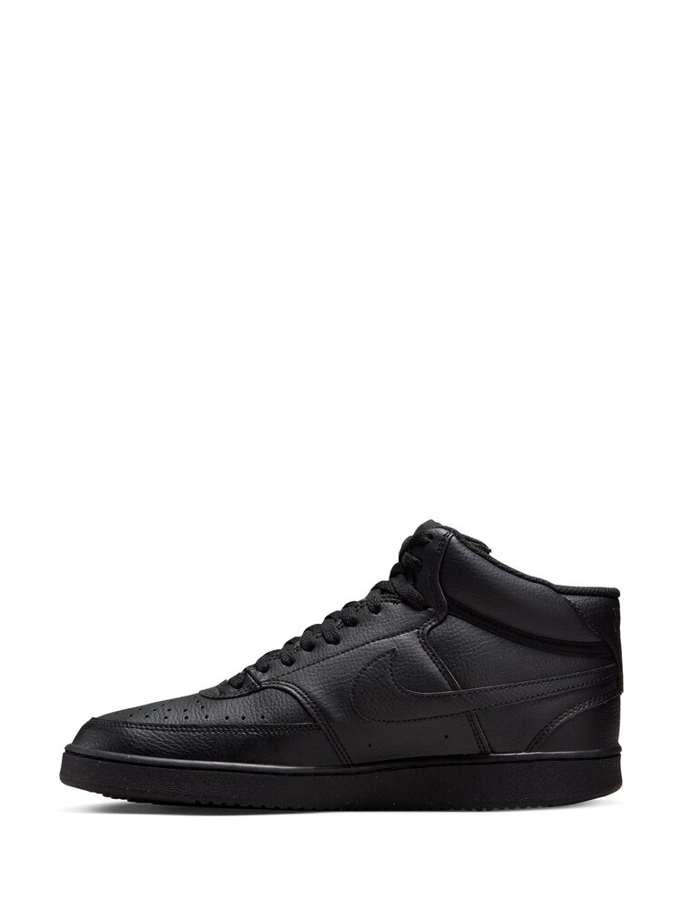 Nike Black Court Vision Mid Trainers - Image 2 of 10