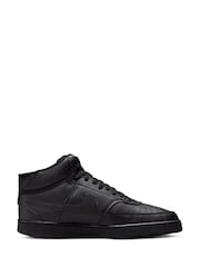 Nike Black Court Vision Mid Trainers - Image 3 of 10