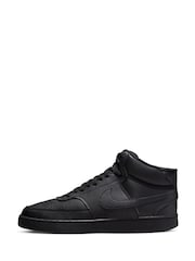Nike Black Court Vision Mid Trainers - Image 4 of 10