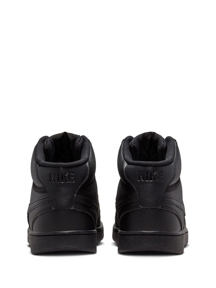 Nike Black Court Vision Mid Trainers - Image 7 of 10