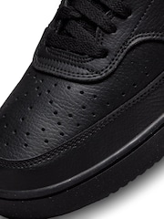 Nike Black Court Vision Mid Trainers - Image 9 of 10