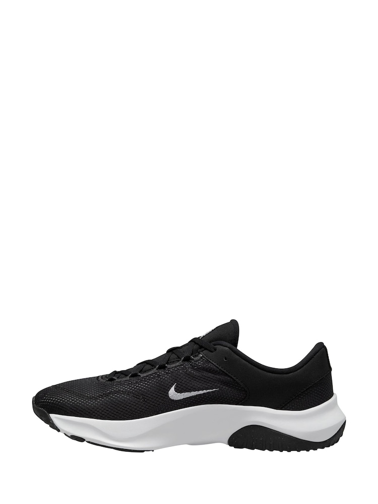 Nike Black/White Legend Essential 3 Gym Trainers - Image 2 of 13