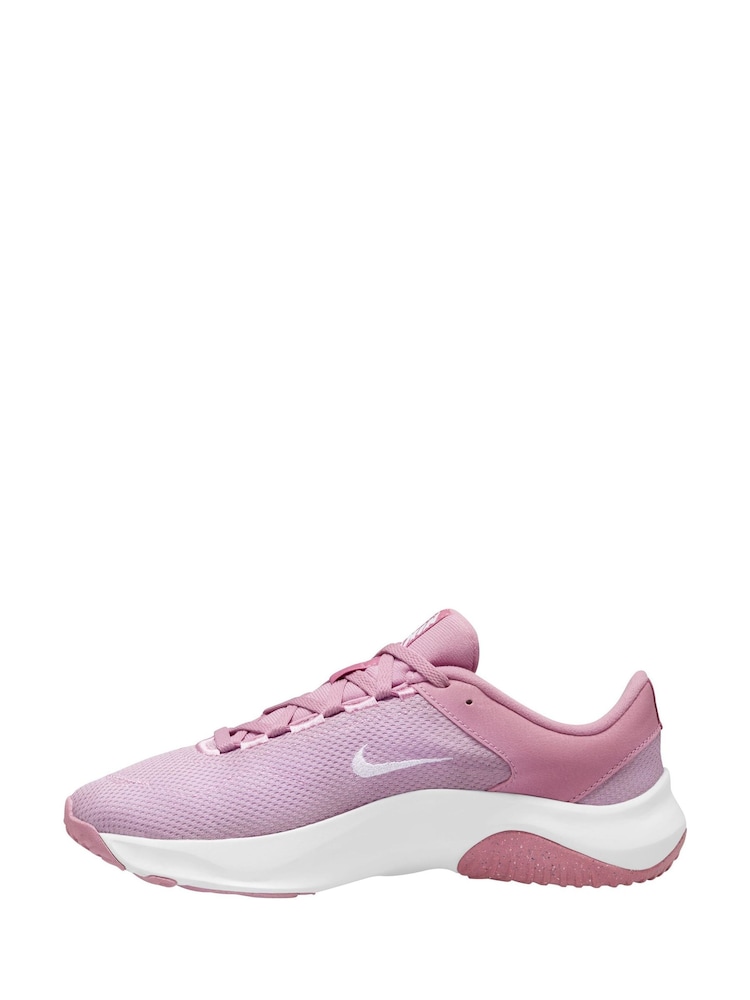 Nike Pink Legend Essential 3 Training Trainers - Image 2 of 4