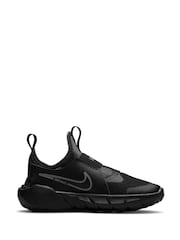 Nike Black/Silver Flex Runner 2 Junior Trainers - Image 3 of 10