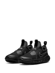 Nike Black/Silver Flex Runner 2 Junior Trainers - Image 5 of 10