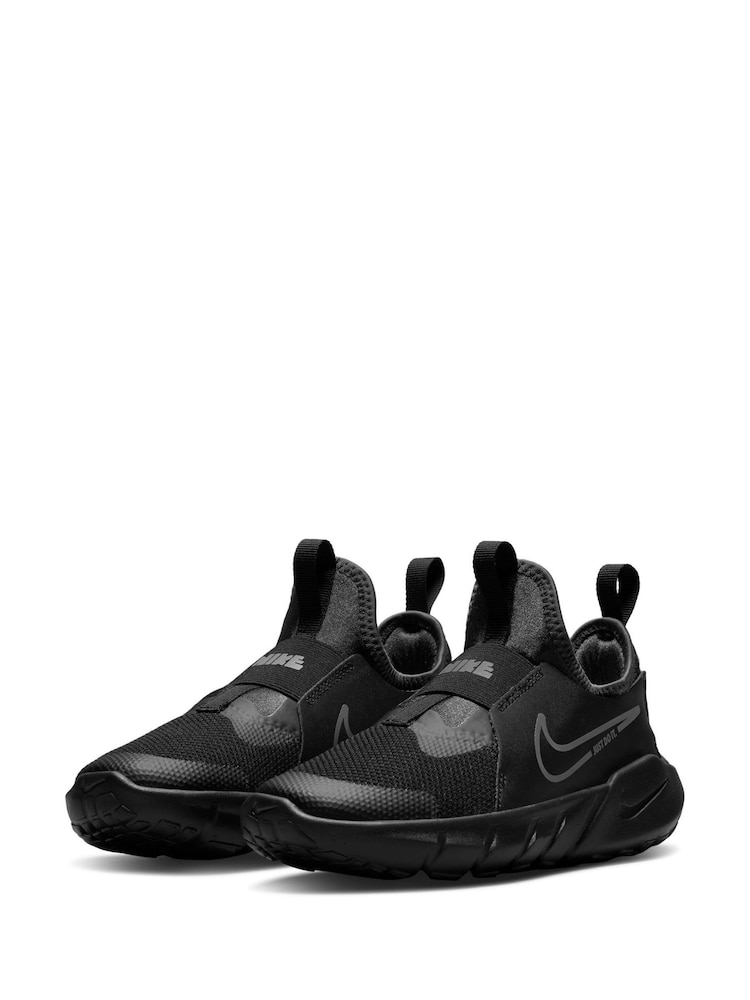 Czarny/srebrny - Nike Flex Runner 2 Junior Trainers - Image 5 of 10