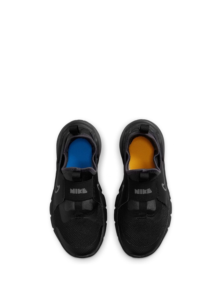 Czarny/srebrny - Nike Flex Runner 2 Junior Trainers - Image 8 of 10