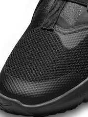 Nike Black/Silver Flex Runner 2 Junior Trainers - Image 9 of 10