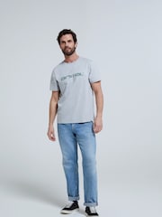 Animal Light Grey Classico Mens 100% Cotton T-Shirt - Image 2 of 5