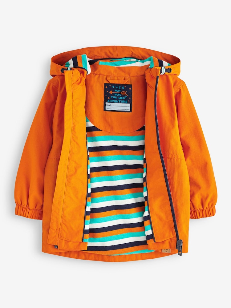 Orange Shower Resistant Summer Jacket (3mths-7yrs) - Image 4 of 4
