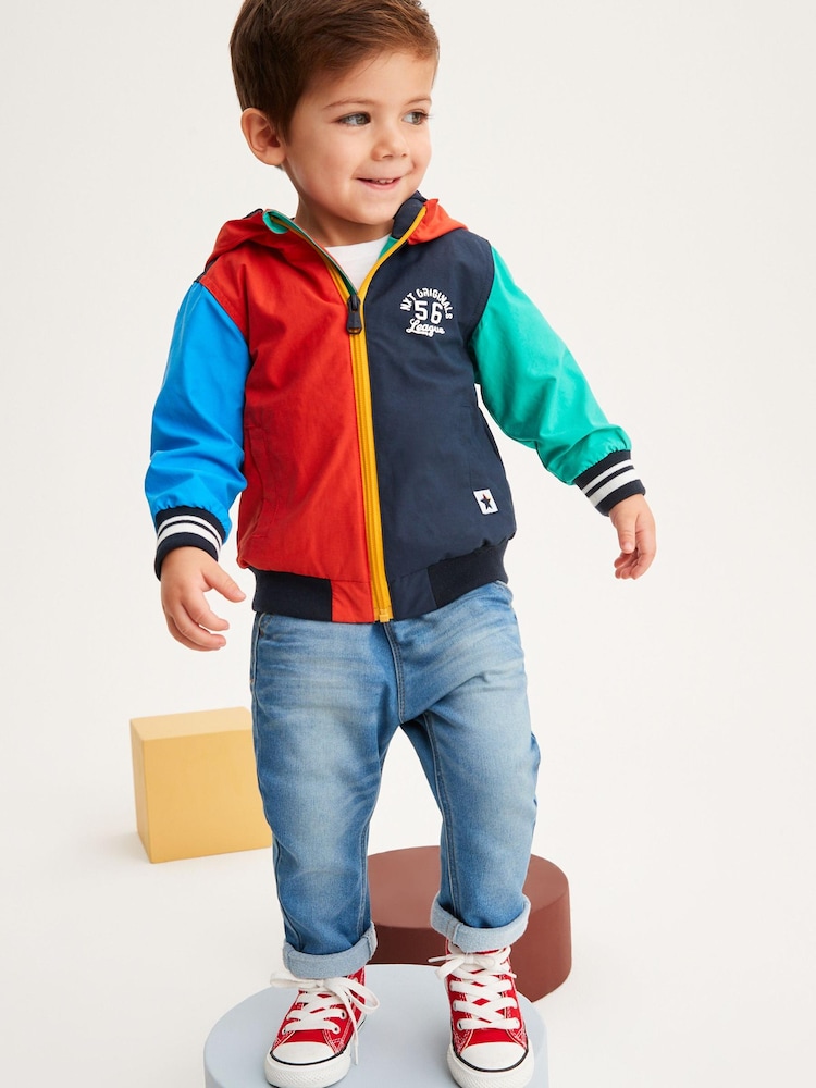 Blockfarben, mehrfarbig - Spritzwasserfeste Bomberjacke (3Monate–7Jahre) - Bild 2 von 7