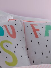 Appletree Pink Kids Tilly Spot Coral Duvet Cover and Pillowcase Set - Image 2 of 4
