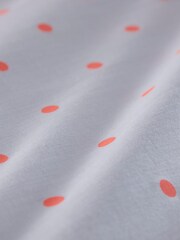 Appletree Pink Kids Tilly Spot Coral Duvet Cover and Pillowcase Set - Image 3 of 4
