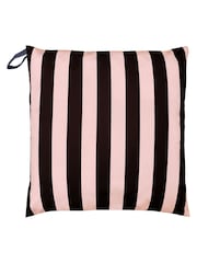 Evans Lichfield Black Toucan Peacock Outdoor Floor Cushion - Image 2 of 4