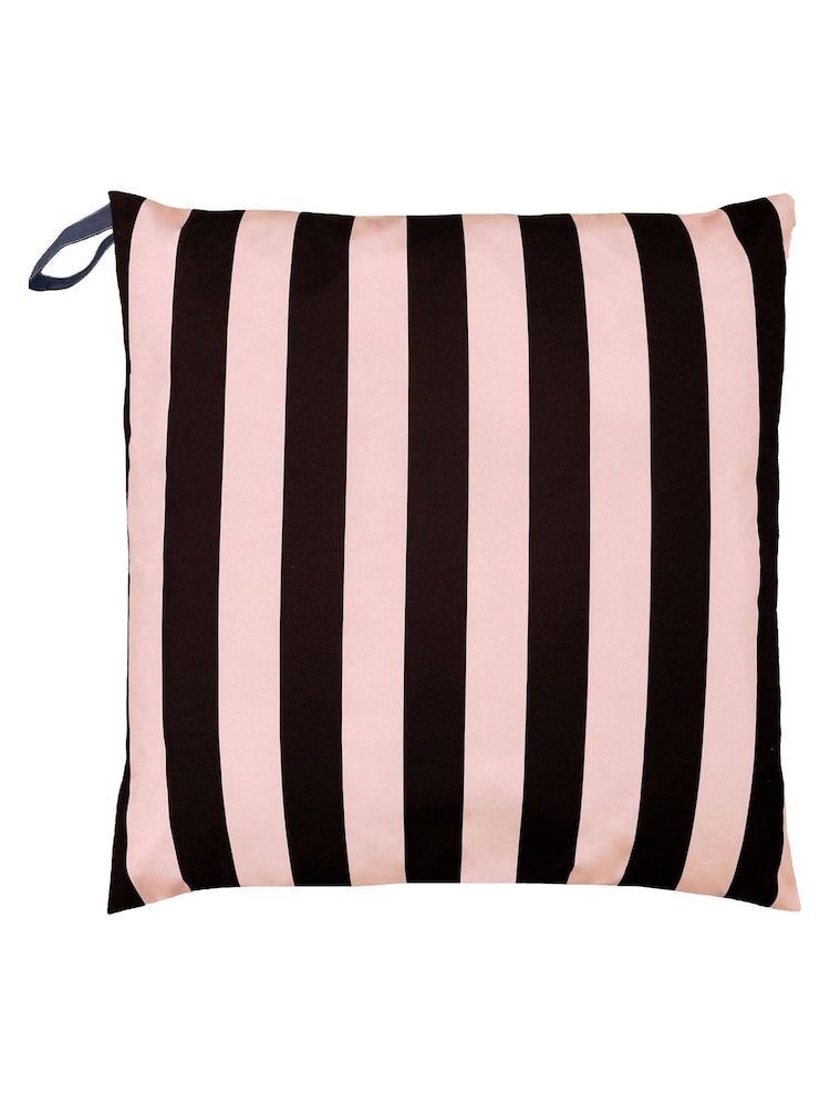 Evans Lichfield Black Toucan Peacock Outdoor Floor Cushion - Image 2 of 4