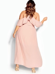 City Chic Pink Elegant Maxi Dress - Image 2 of 4