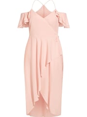 City Chic Pink Elegant Maxi Dress - Image 3 of 4