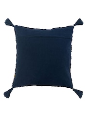 Furn Blue Kantha 100% Cotton Cushion - Image 2 of 5