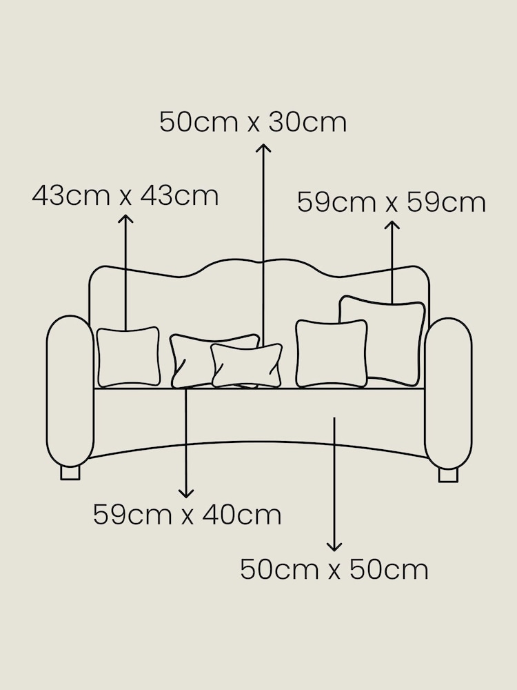 furn. Cream Bouclé Cushion - Image 4 of 4