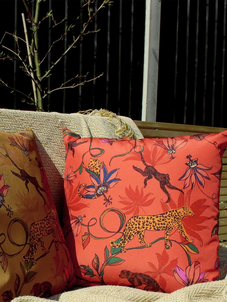 furn. Orange Wildlife 43 x 43 Outdoor Polyester Cushion - Image 1 of 4
