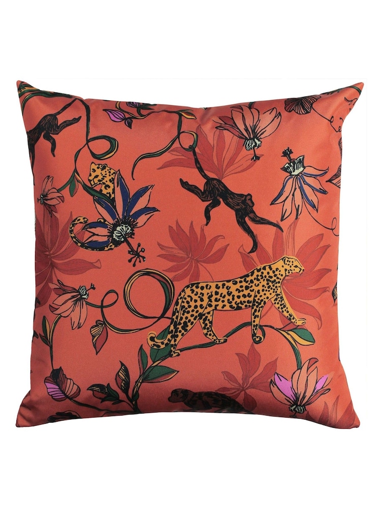 furn. Orange Wildlife 43 x 43 Outdoor Polyester Cushion - Image 2 of 4