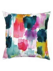 Evans Lichfield Ochre Yellow Watercolour Outdoor Cushion - Image 2 of 4