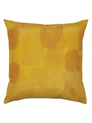 Evans Lichfield Ochre Yellow Watercolour Outdoor Cushion - Image 3 of 4